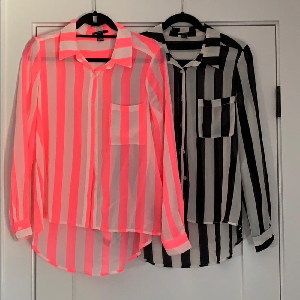 2 pack blouses sheer